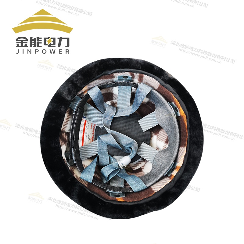 冬季保暖PU仿羊剪絨棉質(zhì)安全帽